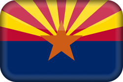 3D de la bandera de Arizona
