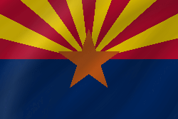 Ondulada de la bandera de Arizona