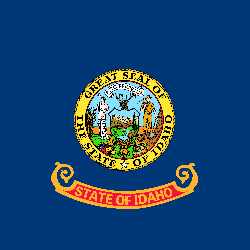 Cuadrada de la bandera de Idaho