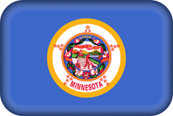 3D de la bandera de Minnesota