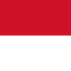 Cuadrada de la bandera de Indonesia