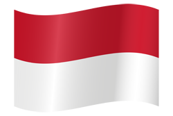 Ondeante de la bandera de Indonesia