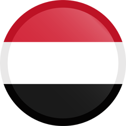 Botón redondo de la bandera de Yemen