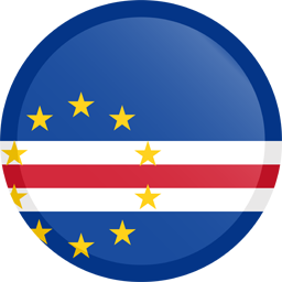 Botón redondo de la bandera de Cabo Verde