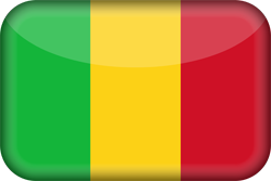 3D de la bandera de Mali