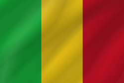 Ondulada de la bandera de Mali