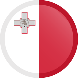 Botón redondo de la bandera de Malta