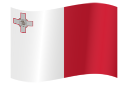 Ondeante de la bandera de Malta