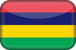 3D de la bandera de Mauricio