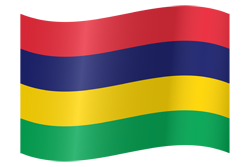 Ondeante de la bandera de Mauricio