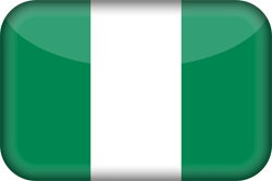 3D de la bandera de Nigeria