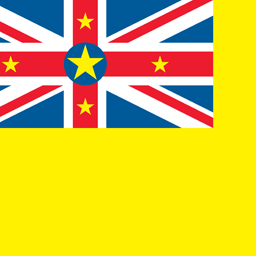 Cuadrada de la bandera de Niue