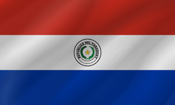 Ondulada de la bandera de Paraguay