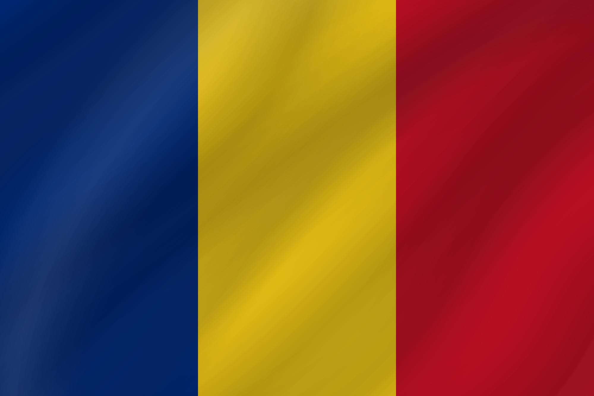 Ondulada de la bandera de Rumanía