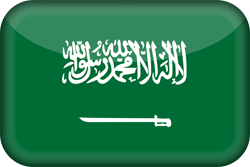 3D de la bandera de Arabia Saudí