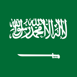 Cuadrada de la bandera de Arabia Saudí