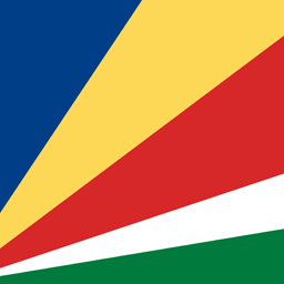 Cuadrada de la bandera de las Seychelles