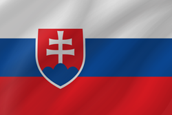 Ondulada de la bandera de Eslovaquia