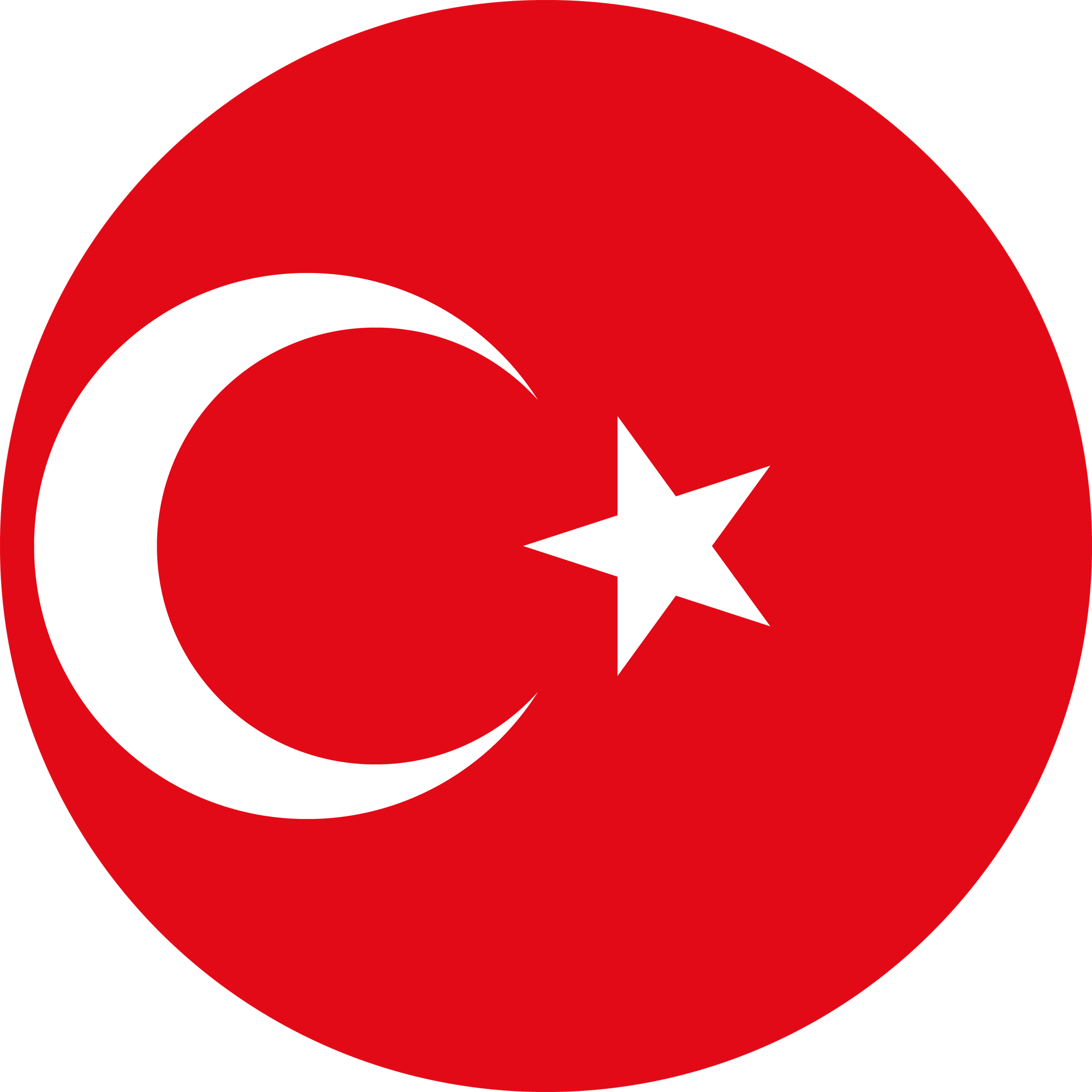 Redonda de la bandera de Turquía
